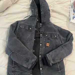 Men's washed black carhartt